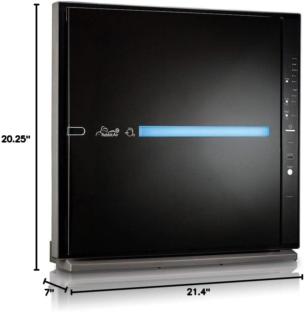 , Minusa2 Air Purifiers for Home, Ultra Quiet HEPA Air Purifier - Wall Mountable Air Purifiers for Home Large Room, Allergies, Dust, Mold, Smoke & Vocs, (SPA-780N, Black, Odor Remover, WIFI)